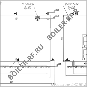 Чертеж котла на дровах 1,2 МВт