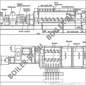 Чертеж дробилки ВДП-15